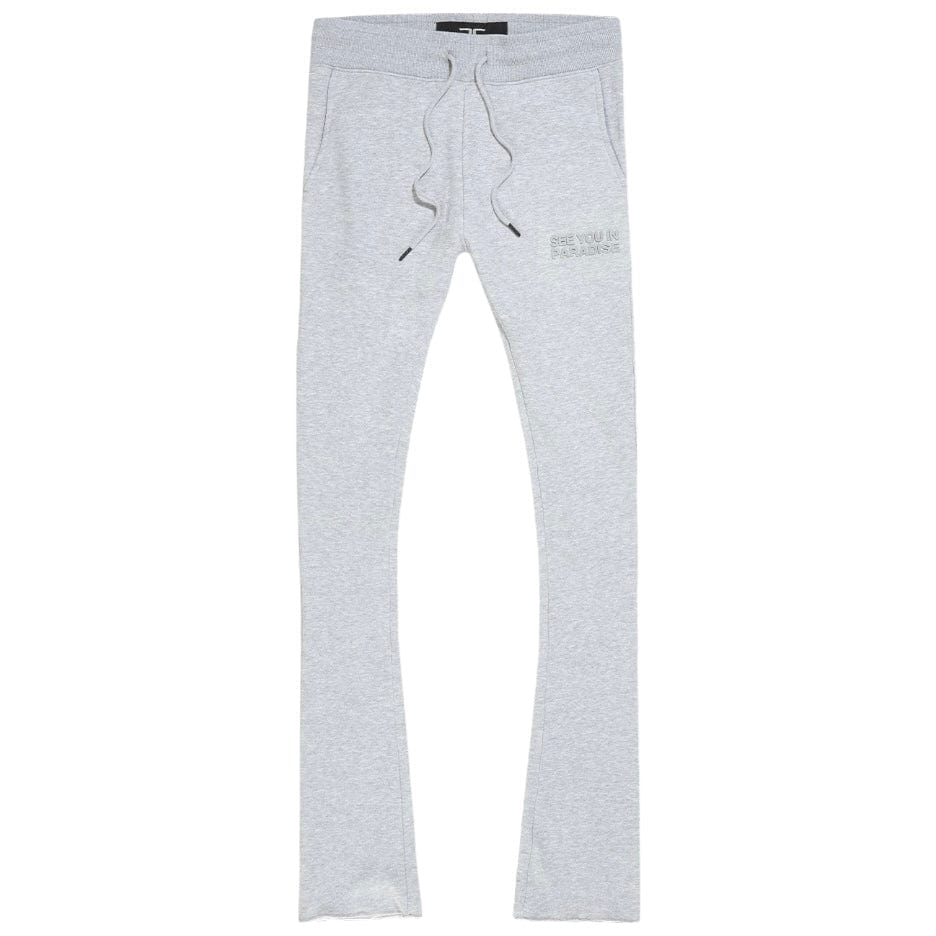 See You In Paradise Tonal Stacked Sweatpants (Heather Grey) 8899L