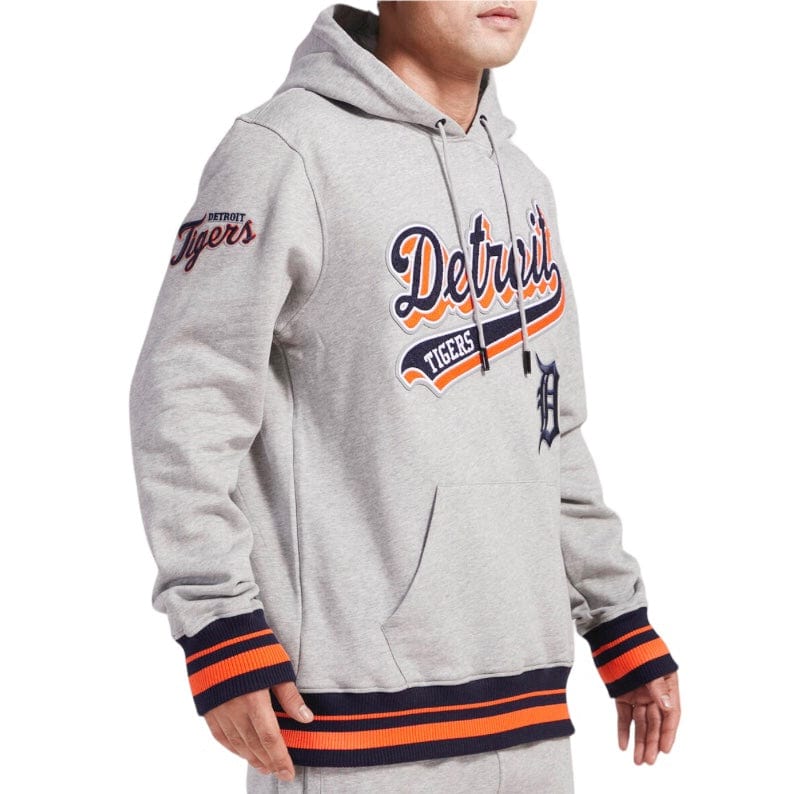 Pro Standard Detroit Tigers Brushed Back French Terry Hoodie (Heather Grey)