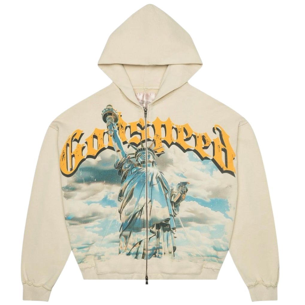 Godspeed Chrome Liberty Zip Hoodie V2 (Bone)