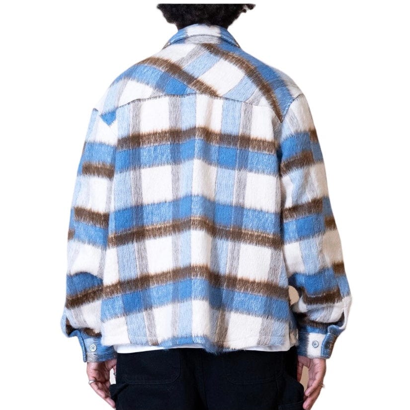 Eptm Side Slit Flannel (Blue/Brown) EP11684