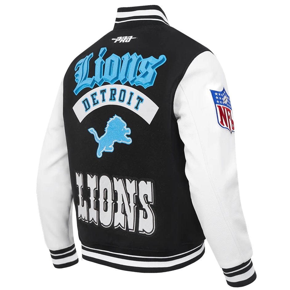 Pro Standard NFL Detroit Lions Best Of Men's Varsity Jacket (Black/White)