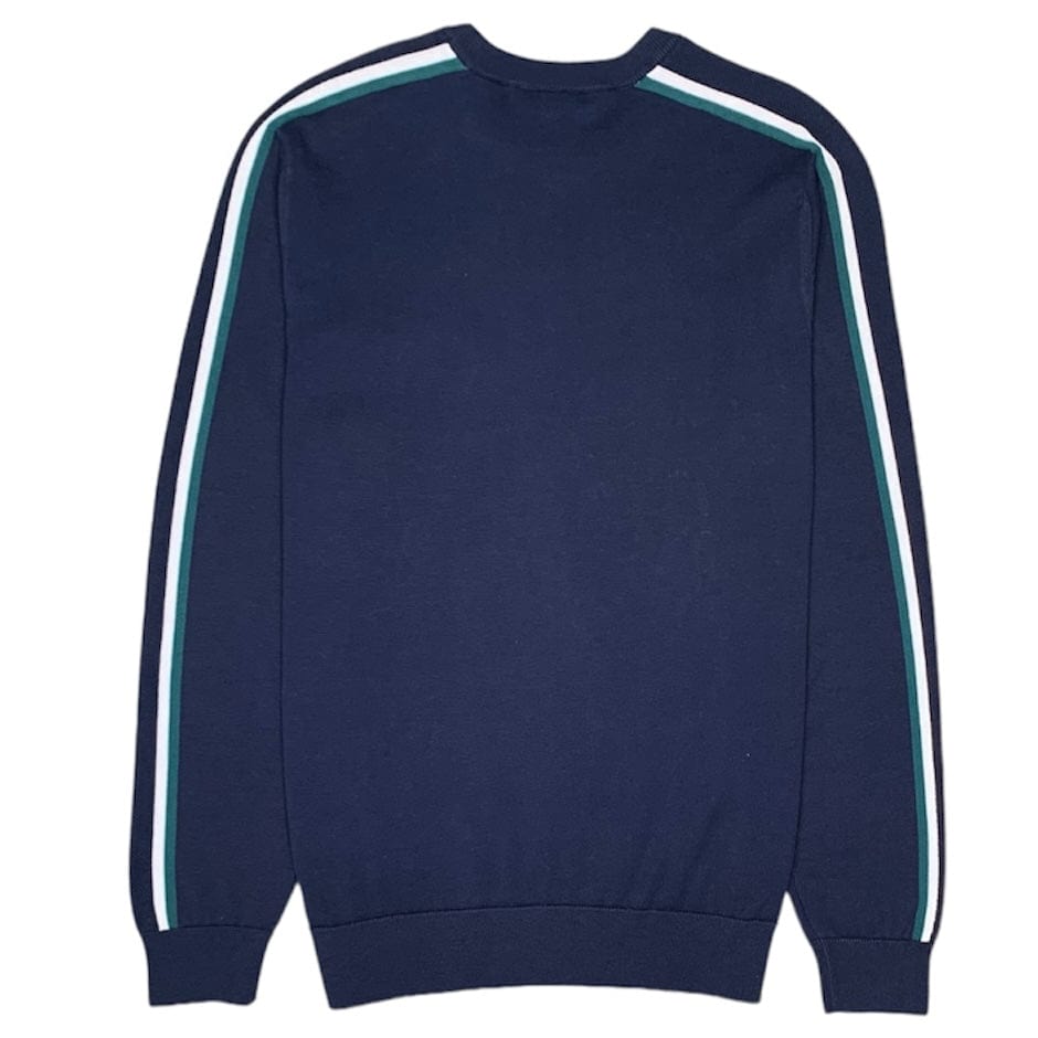 Lacoste Contrast Accent Crewneck Sweater (Navy) - AH9185