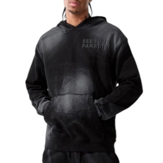 Jordan Craig Paradise Washed Pullover Hoodie (Vintage Black) 9117H