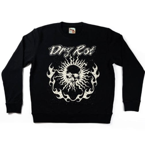 Dry Rot Blaze Crewneck (Washed Black) DR82