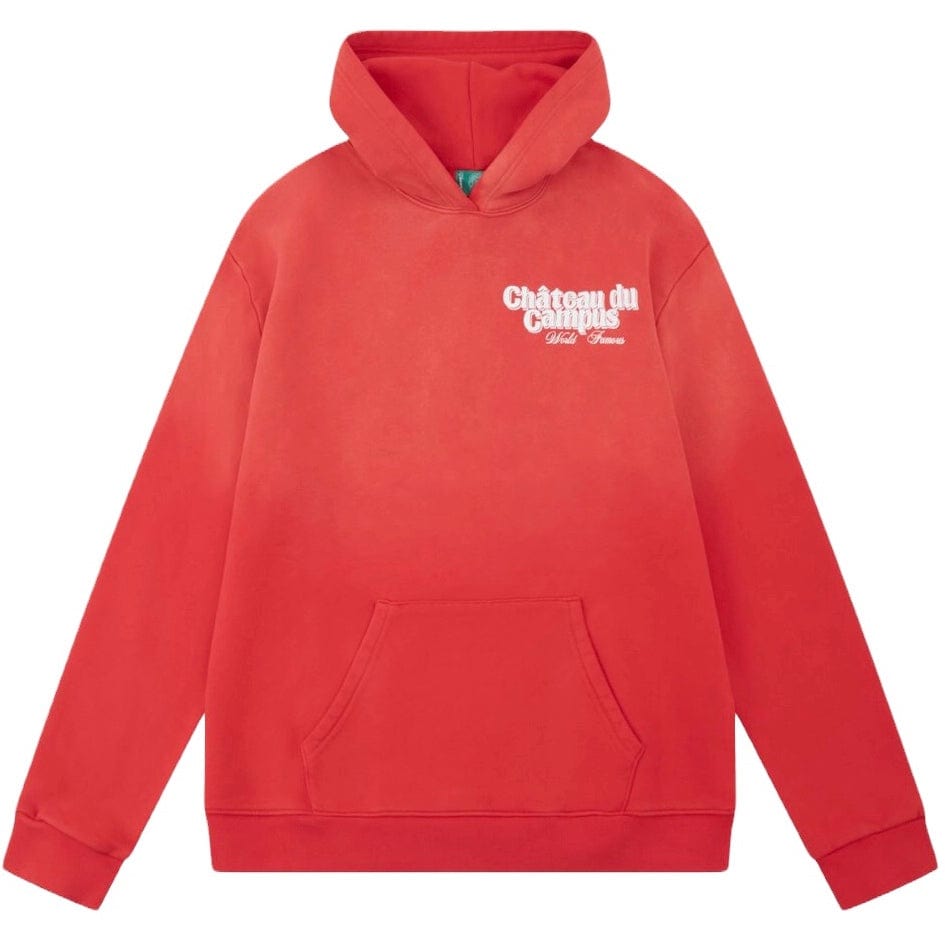 Campus Goods Chateau Hoodie (Sun Fade Wash Red) CG-H24-2