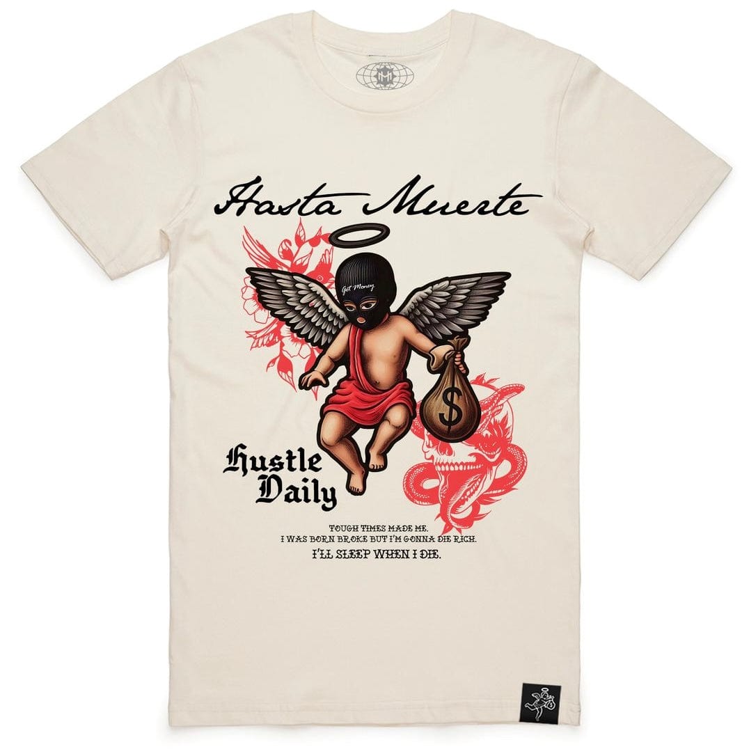 Hasta Muerte MT Red Shaded MM Tattoo Tee (Natural)