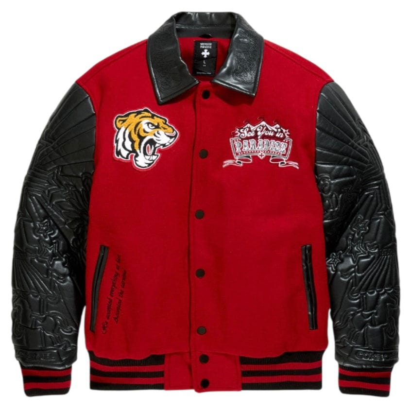 See You In Paradise Smoke & Mirrors Varsity Jacket (Bred) 91667
