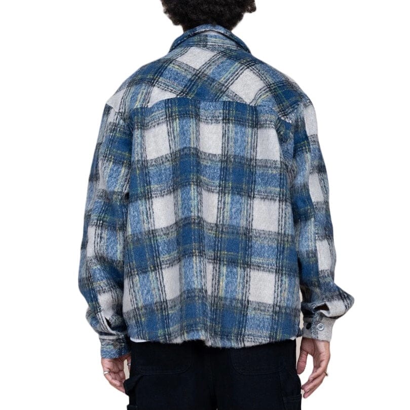 Eptm Side Slit Flannel (Blue/Grey) EP11110