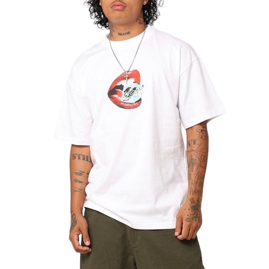 Loiter Cold Lips Tee (White)