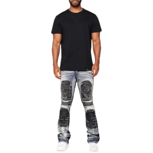 Valabasas Dual Soldier Denim Jean (Blue Black Wash) VLBS6036