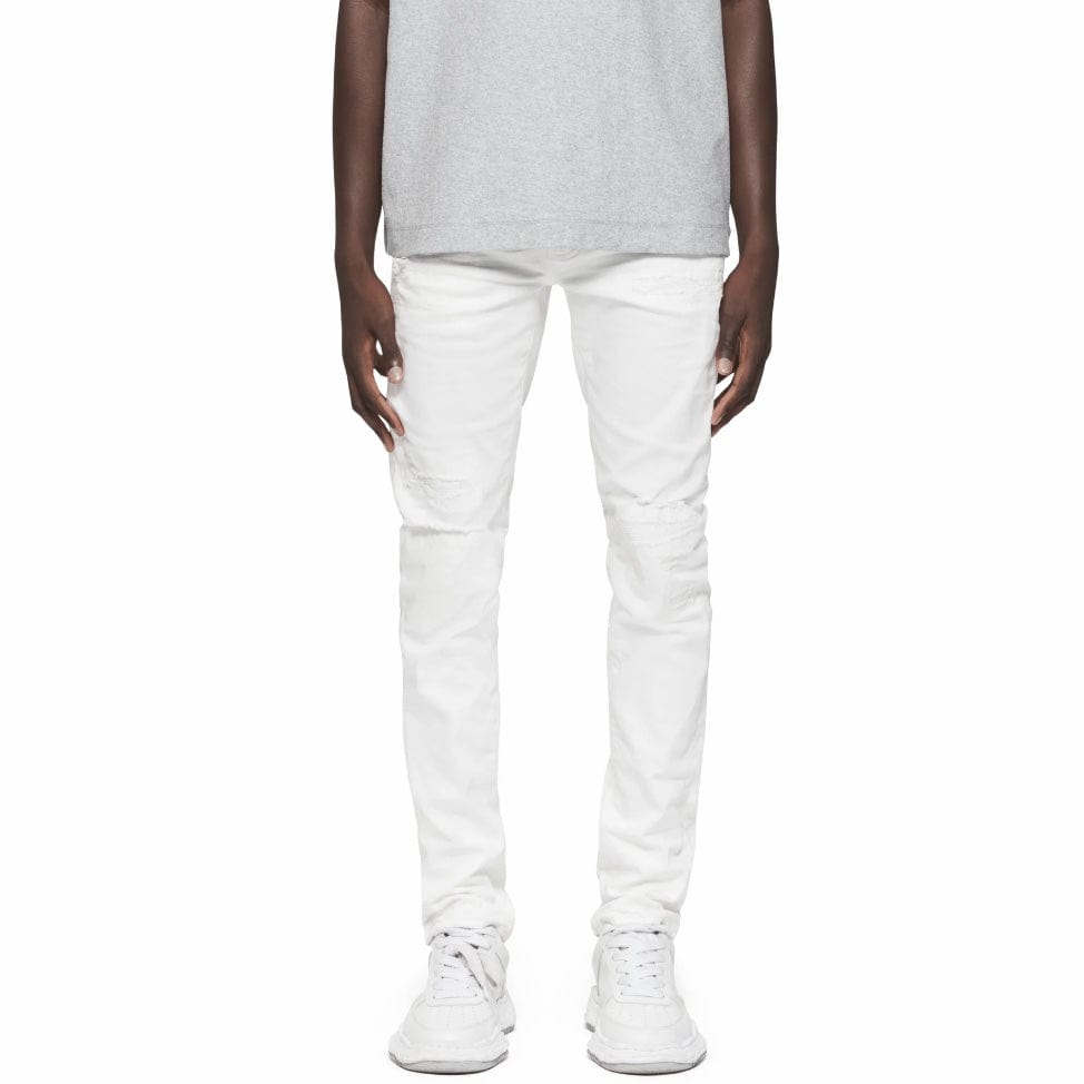 Purple Brand Light Destroy Denim (White) P001-LDWH324