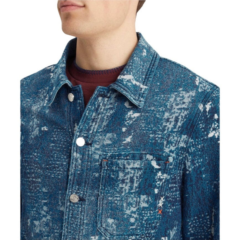 Scotch & Soda Jacquard Denim Workwear Jacket (Denim Jacquard) 178628