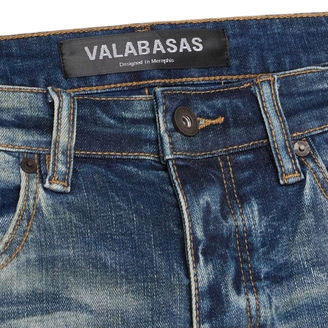 Valabasas "Driftwood" Stacked Jean (Blue Wash) VLBSST003