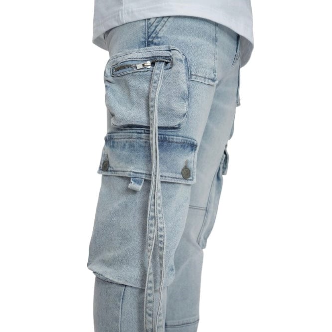 Anom Amula Stacked Denim Jean (Ice Blue) ANM219STA