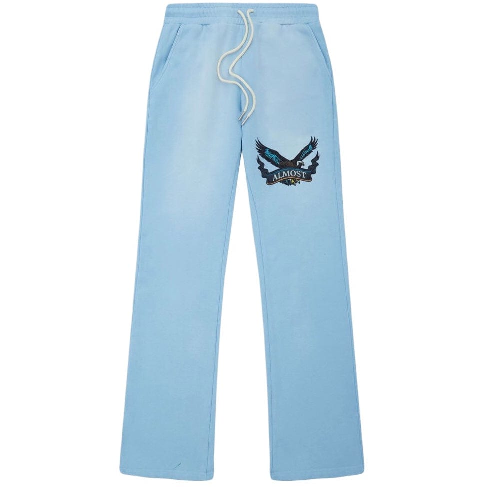 Almost Someday Banner Flare Sweatpants (Sun Fade Wash Blue) AS-F2-29