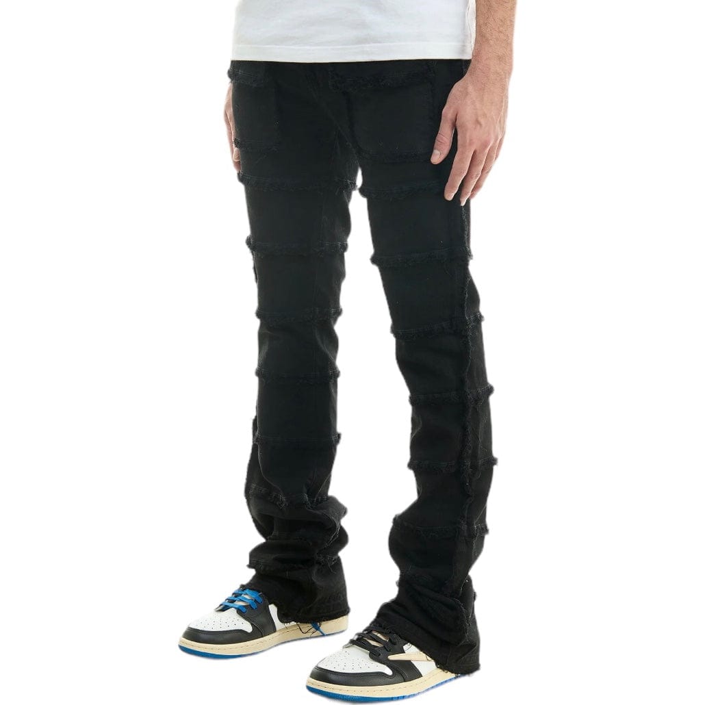 Kdnk Panelled Skinny Flare Jeans (Jet Black) KND4581