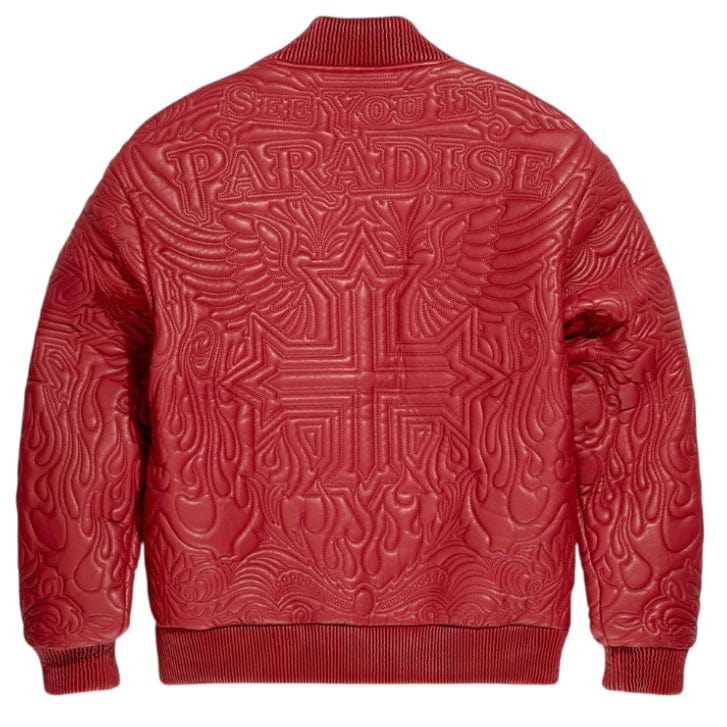 See You In Paradise Sinister Bomber Jacket (Red) 91666