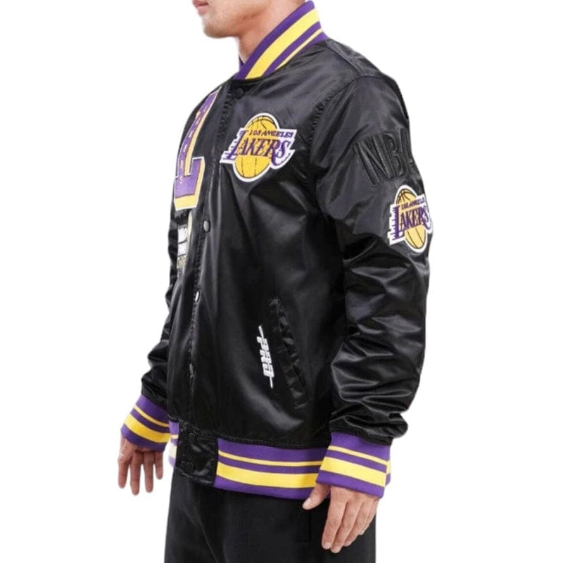 Pro Standard Los Angeles Lakers Mash Up Satin Jacket (Black) BLL654292