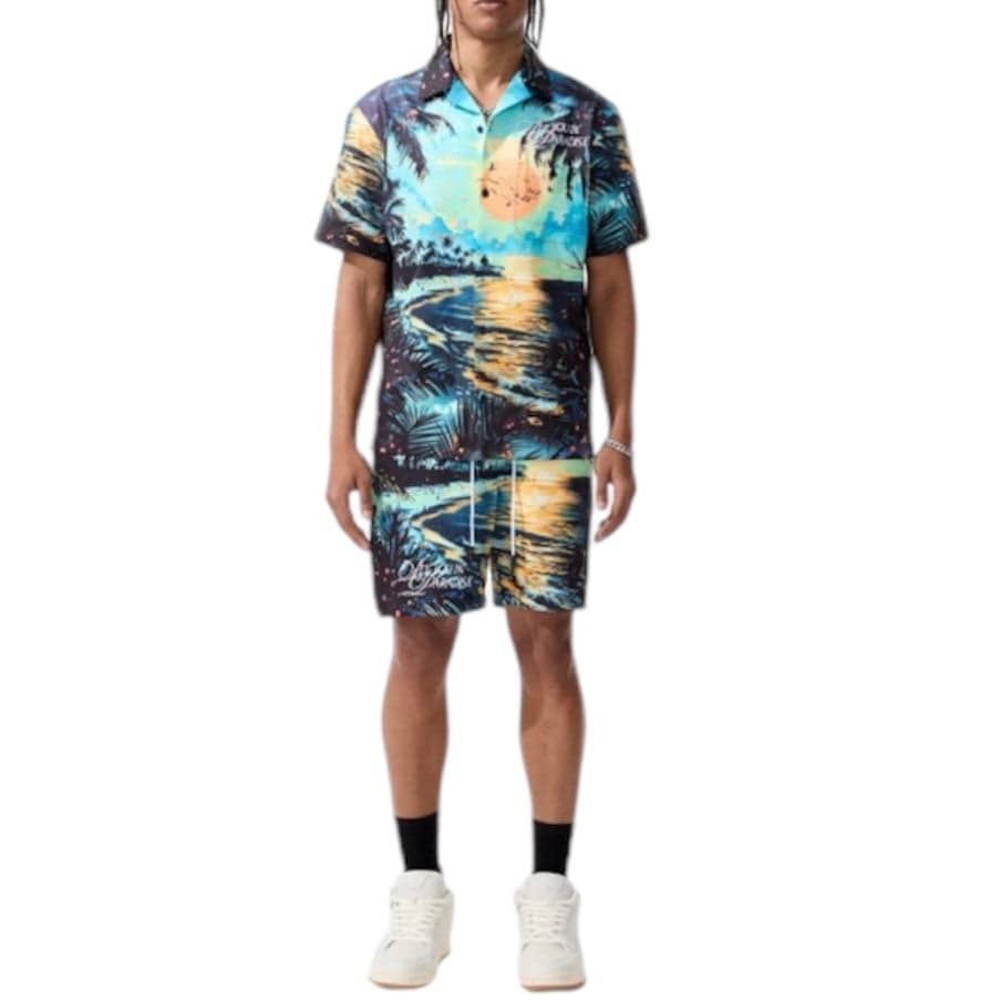 Jordan Craig Retro Wanderlust Party Short & Shirt Set (Sunset) 2060-2060S
