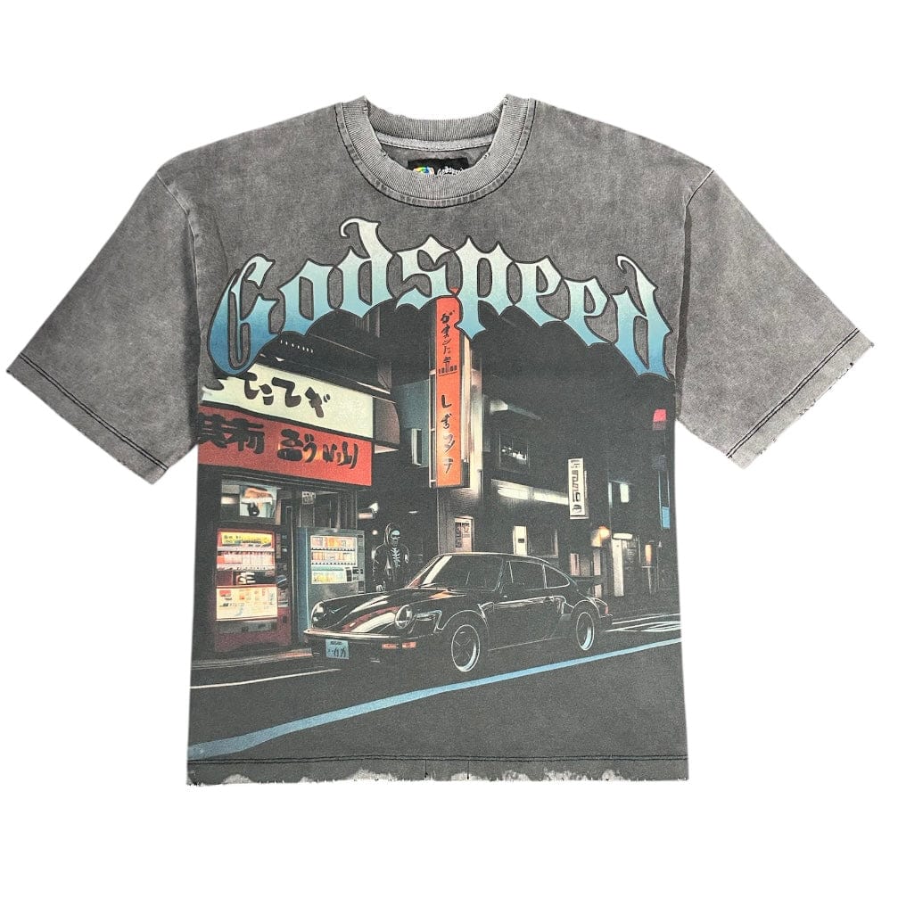 Godspeed Pit Stop: Tokyo Tee (Grey Wash)