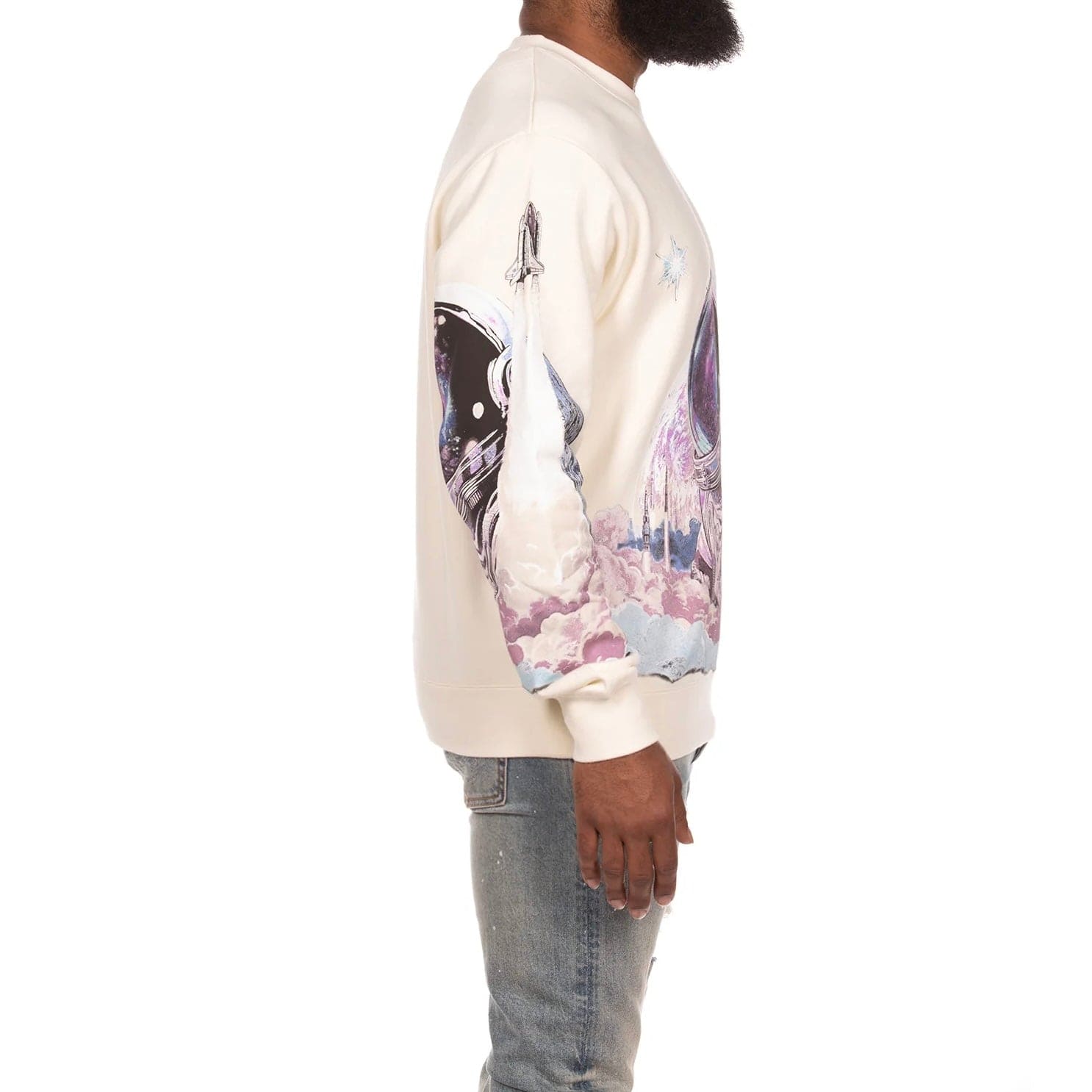Billionaire Boys Club BB Destination Sweatshirt (Winter White) 851-7308