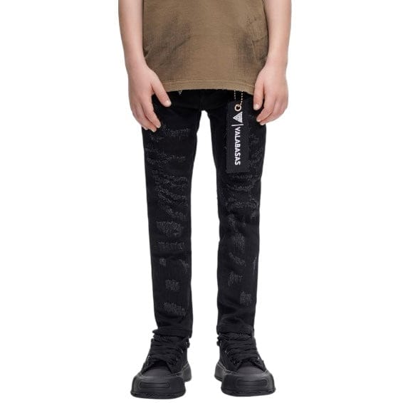 Kids Valabasas Payload Skinny Denim (Black) VPLAY9101623