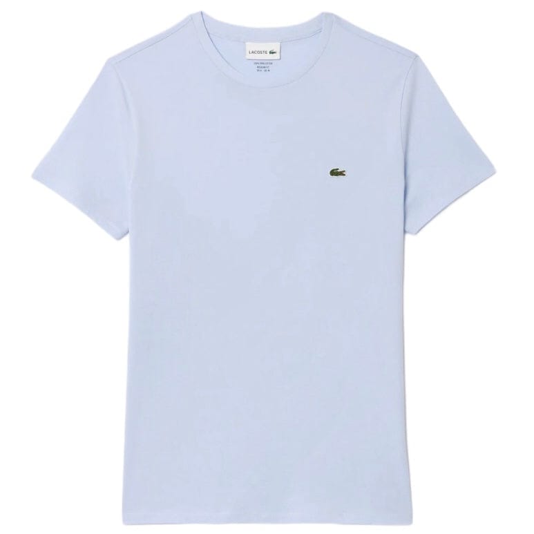 Lacoste Crew Neck Pima Cotton Jersey T Shirt (Light Blue) TH6709-51