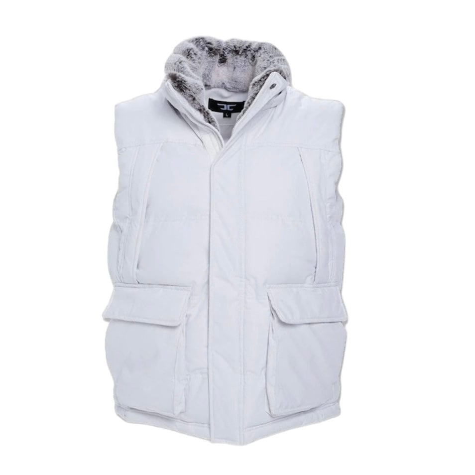 Jordan Craig Yukon Fur Lined Puffer Vest (L/Grey) 9374V