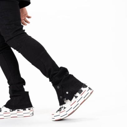 Pheelings "Emotionally Driven" Flare Stack Denim (Jet Black)