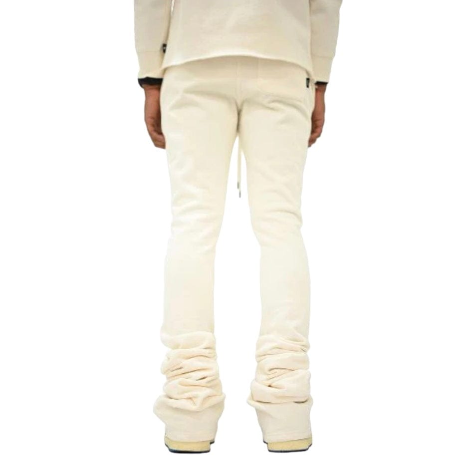 Si Tu Veux Veux Super Stacked Joggers (Ivory) TV0088