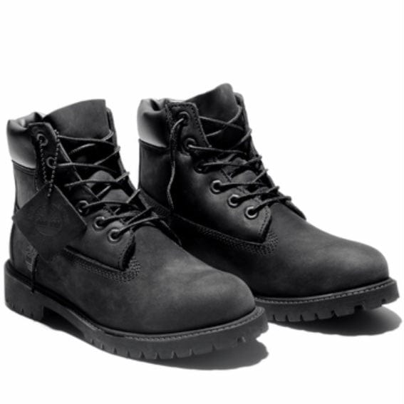 Junior Timberland Premium 6 In Waterproof Boots (Black Nubuck) TB-012907-001