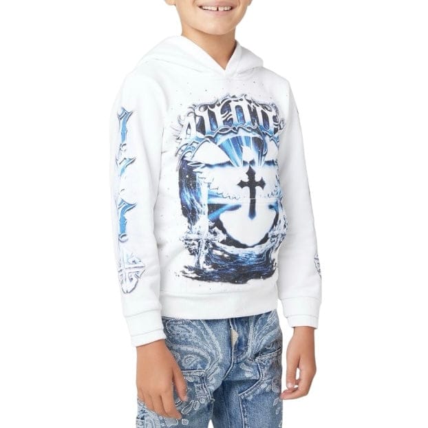 Boys Guapi Heavens Vault Kids Hoodie V1 (White)