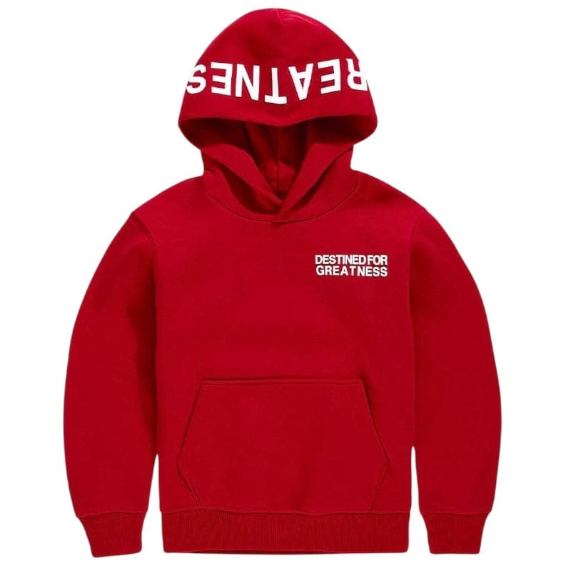 Kids Destined For Greatness Pullover Hoodie (Red)