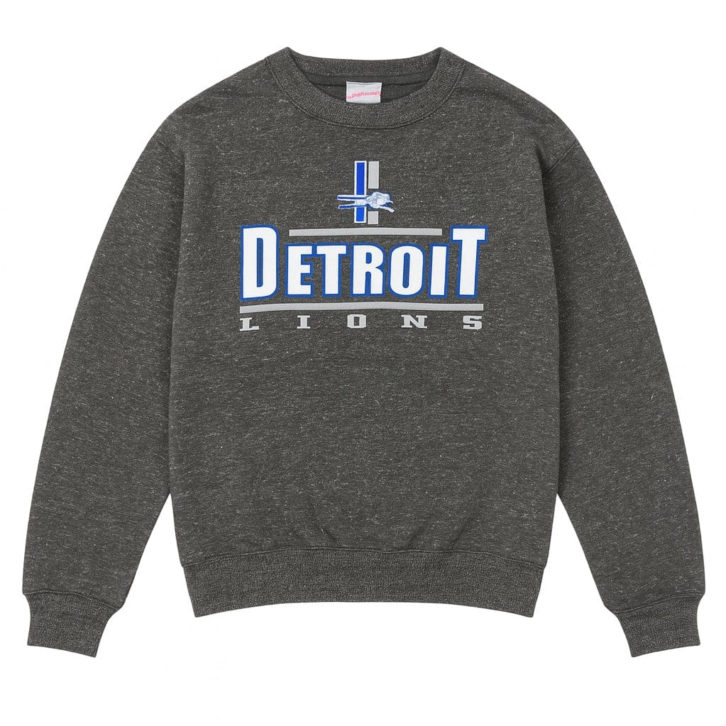 Mitchell & Ness NFL Detroit Lions Vintage Logo Throw It Back Crew (Black)