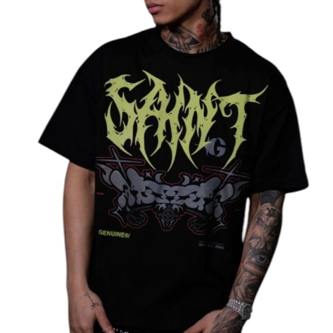 Genuine Saint T Shirt (Black) GN6218-BLK