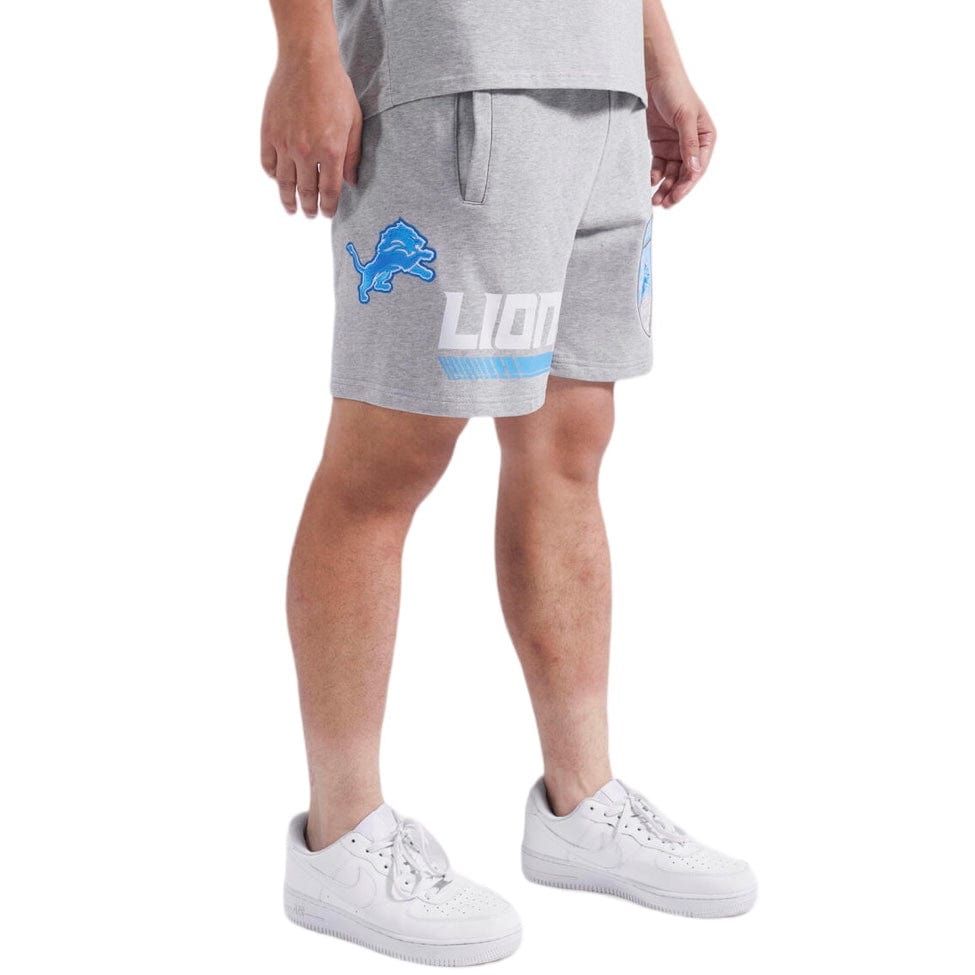 Pro Standard Detroit Lions Fast Lane Fleece Short (Heather Grey)