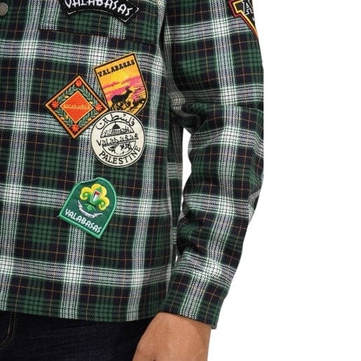 Valabasas Forge Button Down Shirt (Green/White/Black) VLBS-VBD2-1020