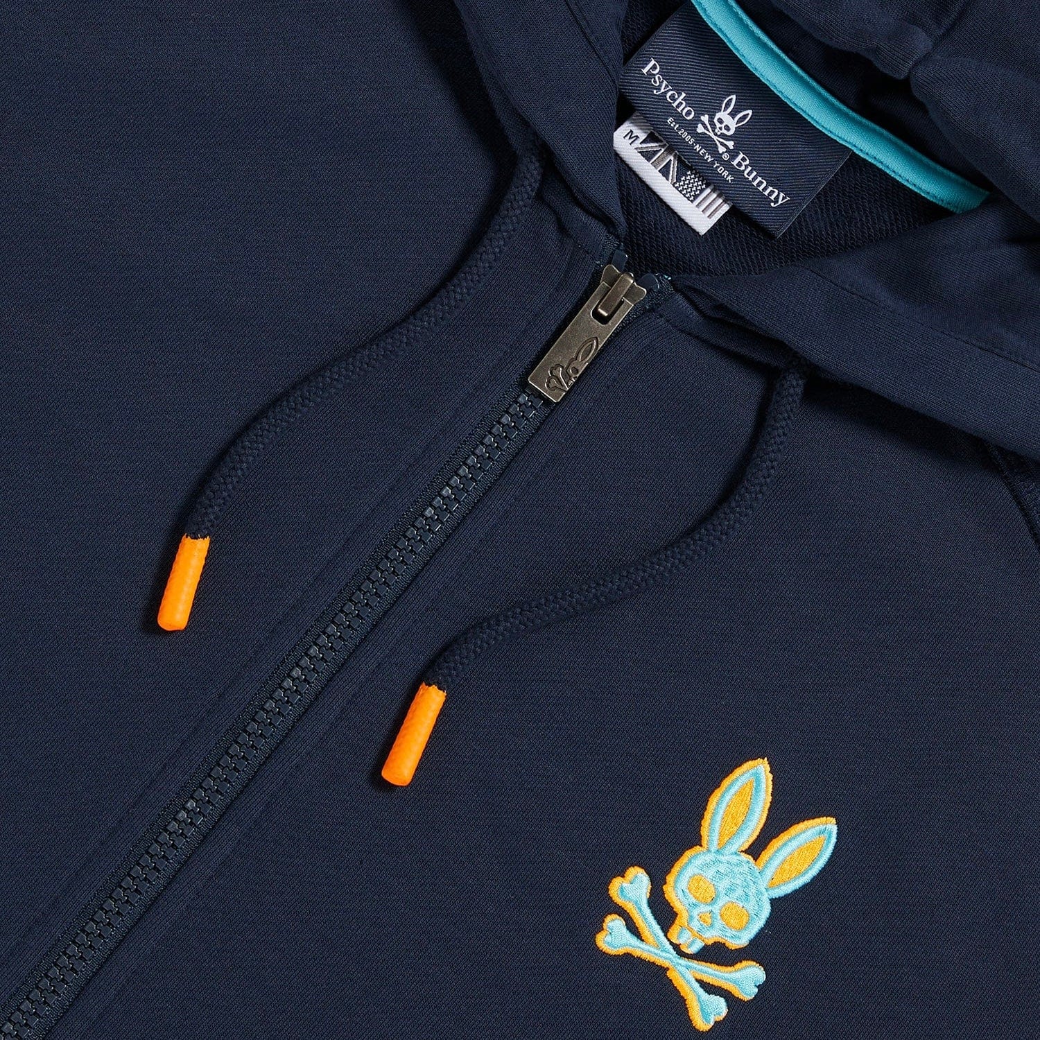 Psycho Bunny Bennett Full Zip Hoodie (Navy) - B6H442R1FT