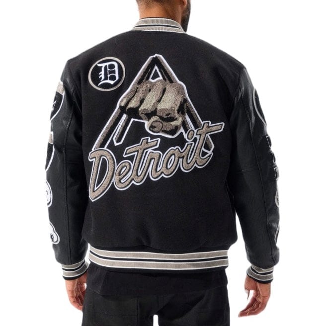 Jordan Craig Motown Varsity Jacket (Black Shadow) 91651