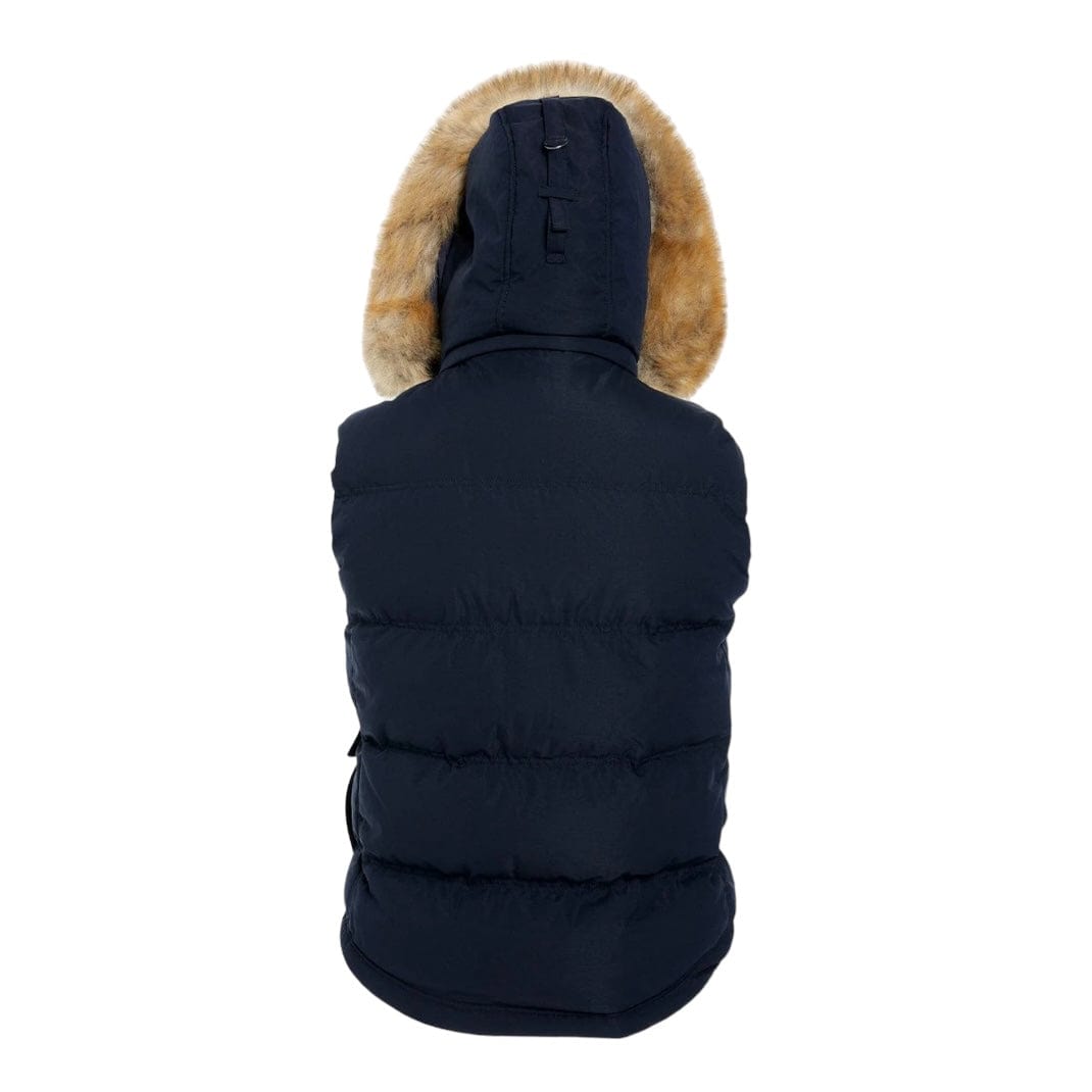 Jordan Craig Yukon Fur Lined Puffer Vest (Navy)