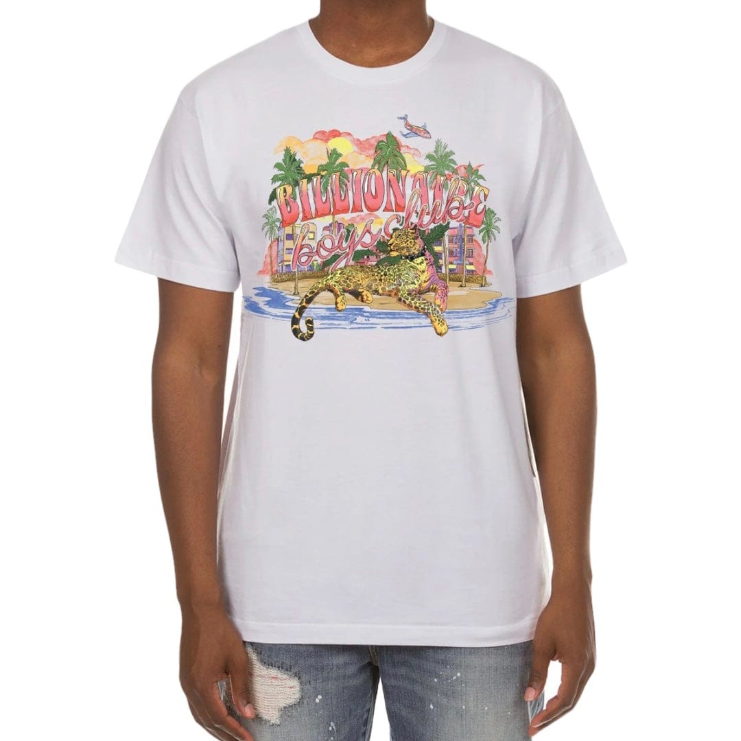 Billionaire Boys Club BB Leopard SS Tee (White) 851-1209