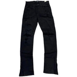 Jordan Craig Sean Stacked W/ Bottom Zip Denim (Jet Black) JSF1260A