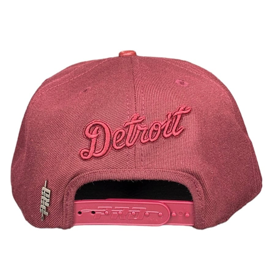 Pro Standard Detroit Tigers Neutral Wool Snapback (Wine) LDT737636-WNE