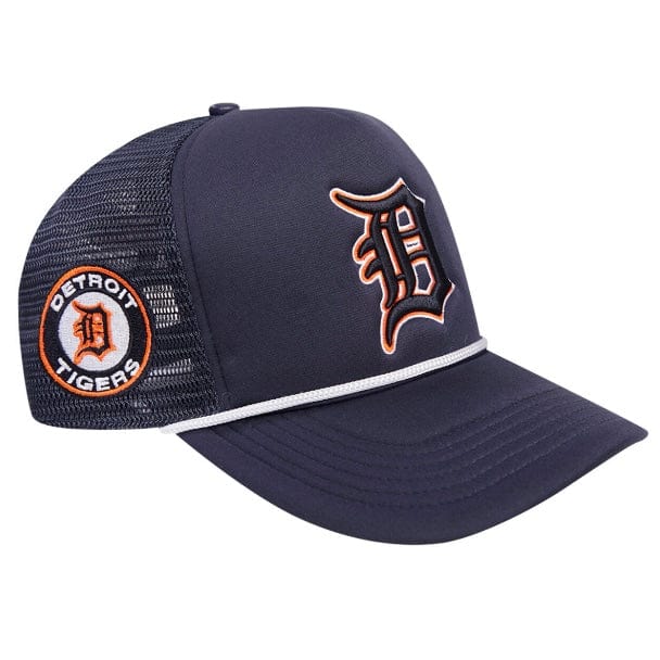 Pro Standard Detroit Tigers 2 Tone Wordmark Foam Front Trucker (Midnight Blue)