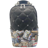 Sprayground Quilted Money Stash Studded Backpack