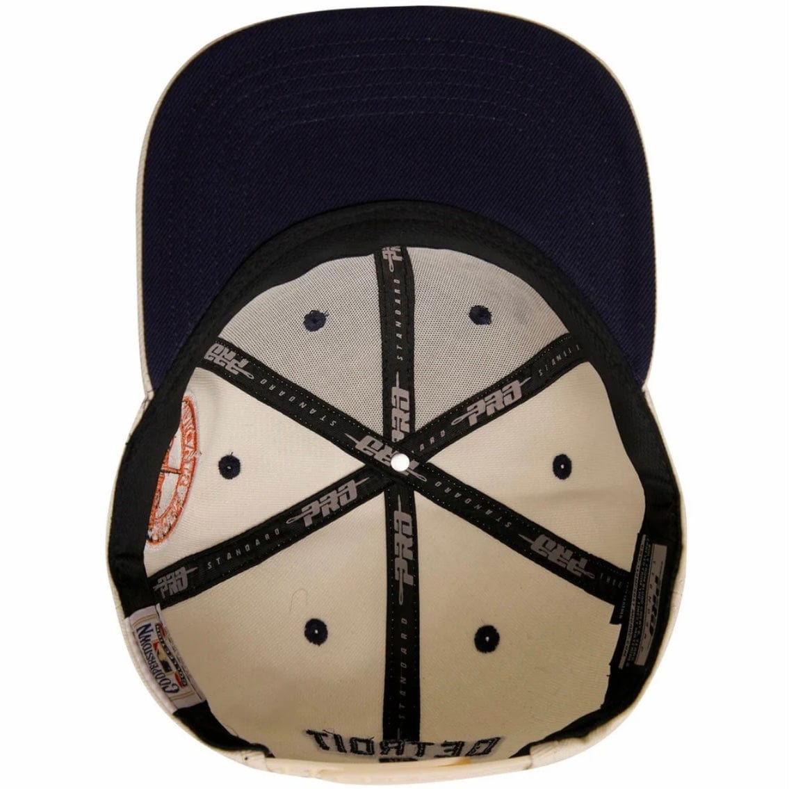 Pro Standard Detroit Tigers Retro Classic Wordmark Snapback (Eggshell)