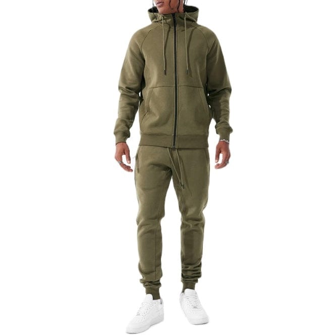 Jordan Craig Uptown Zip Up Hoodie (Olive) 8860H