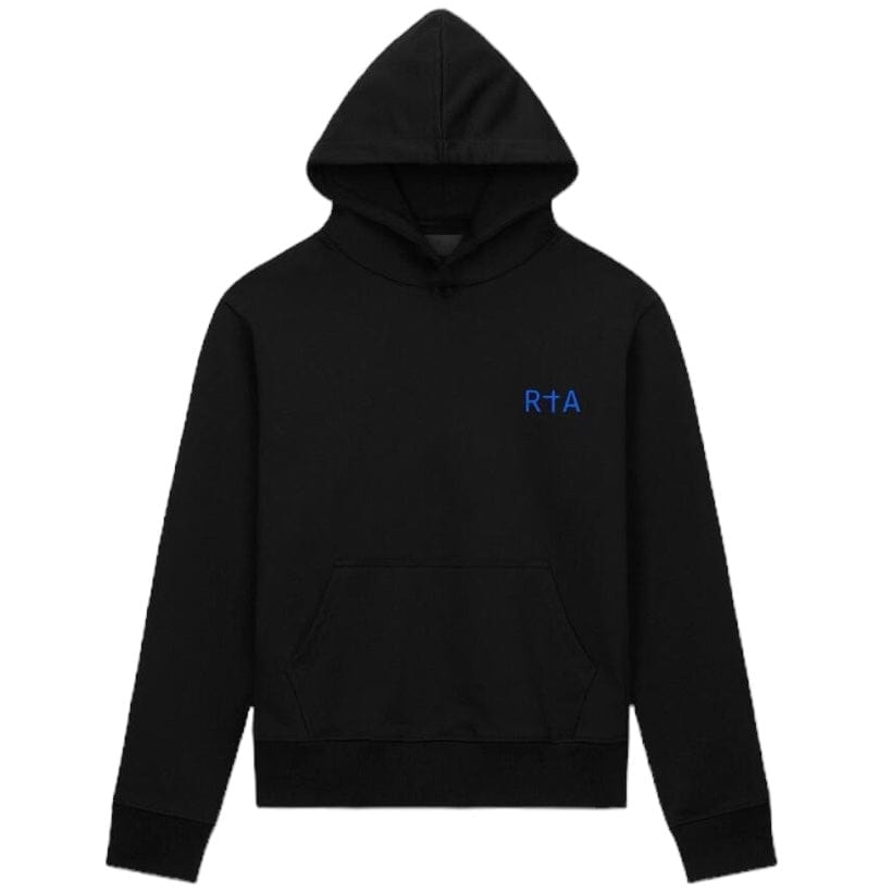 RTA Markus Black Blue Long Cross Hoodie (Black/Blue) MS24K628-T1181BKBCR