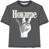 Homme Femme Twisted Fingers Tee (Black/Cream) ATONCE2311-8