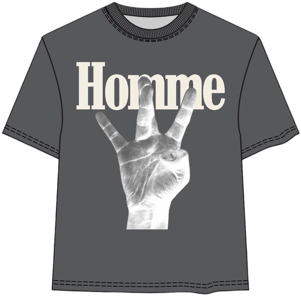 Homme & Femme Twisted Fingers Tee (Black/Cream) ATONCE2311-8